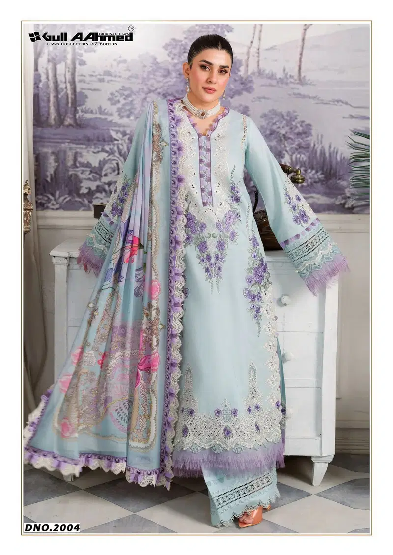 Azure Vol 2 By Gull A Ahmed Lawn Printed Dress Material Suppliers In India
